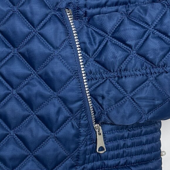 NEW ANDREW MARC QUILTED ZIP MOTO JACKET PREMIUM COASTAL COWGIRL CABINCORE XXL - Picture 7 of 10